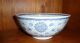 Antique Chinese Blue & White Hand Painted Bowl 10 