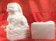 A Pair Of Chinese Marble Stone Lions/foodogs Foo Dogs photo 3