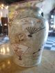 Pair Of Vintage Japanese Satsuma Pottery Vases W/ Fan & Mirror Decoration Vases photo 8