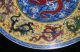 Chinese Rare Multicolor Porcelain Plate 9 Dragon Diameter 25.  2 Cm Height 3.  5 Cm Plates photo 5