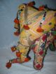 Antique India Handmade Elephant Cotton Statue Hand Woven Vintage Cloth 14 