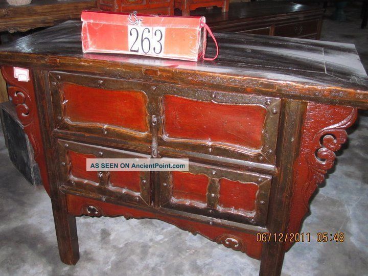 Antique Red Table Tables photo