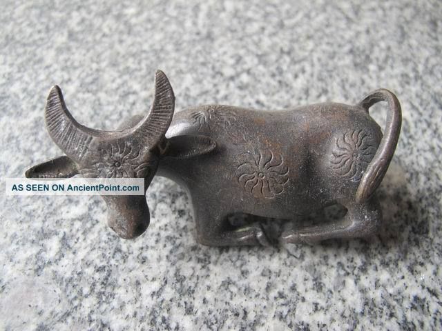 Chinese Bronze Old Vivid Buffalo Shape Lock Unique Exquisite Style 15 Other photo
