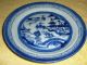 19th Century Chinese Export Canton Plate - Blue And White Plates photo 6