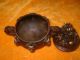 Chinese Silver Incense Burner Lid & Surrounded By Carved Dargon Incense Burners photo 3