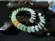 Perfect 100%natural A Jade Jadeite Barcelet/bangle 31 Beads A Jadeite Flat Beads Bracelets photo 2