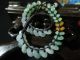 Perfect 100%natural A Jade Jadeite Barcelet/bangle 31 Beads A Jadeite Flat Beads Bracelets photo 3