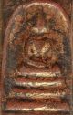 Old Thai Buddha Amulet Phra Somdej Wat Rakang Pim Yai 5 Magic Powder Very Rare Amulets photo 2