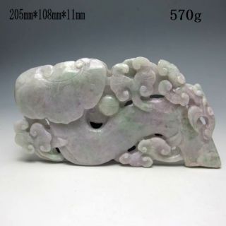 100% Natural Jadeite A Jade Hand - Carved Statues - - - - Lingzhi Nr/nc1942 photo