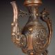 Chinese Bronze Flagon / Teapot / Wind Pot W Kang Xi Mark Nr Teapots photo 2