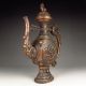 Chinese Bronze Flagon / Teapot / Wind Pot W Kang Xi Mark Nr Teapots photo 3