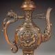 Chinese Bronze Flagon / Teapot / Wind Pot W Kang Xi Mark Nr Teapots photo 7