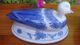 Antique Chinese 清 Qing Dynasty Blue & White Porcelain Covered Serving Dish/bowl Bowls photo 9