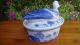 Antique Chinese 清 Qing Dynasty Blue & White Porcelain Covered Serving Dish/bowl Bowls photo 4