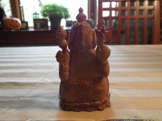 Very Old Sandalwood Carving Of Lord Ganesh photo