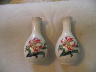 Vintage Hand - Painted Japanese Bud Vases photo
