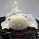 100% Natural Hetian Jade Hand - Carved Statue - - - Lotus Flower Nr/pc1410 Other photo 4
