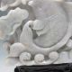 100% Natural Jadeite Jade Hand - Carved Statues - - - Fish&lotus Nr/xy1941 Other photo 4