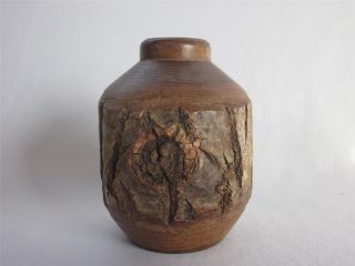 Japanese Vintage Wooden Vase W/bamboo Tube/ Very Tasteful/ Rare/ 457 photo