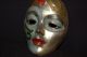 Theatre Mask Brass Mask Wall Art Handpainted India Collectible India photo 3
