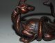 Chinese Copper Archaistic Chilong Turtle & Snake Statue Nr Snakes photo 2