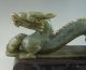 Old Chinese Hetian Jade Carved Dragon Carving Other photo 5