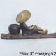 Chinese Bronze Fisherman Rafts Mark Nr Other photo 2