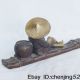 Chinese Bronze Fisherman Rafts Mark Nr Other photo 4