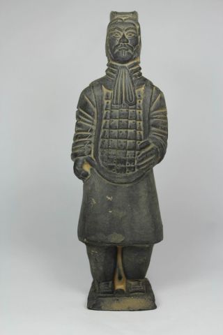 Chinese Handwork Carving Terra - Cotta Warriors Old Ceramic Statue photo