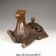 The China Bronze Censer Gai Wate The Qing Dynasty Marc Hollow Horse Furnac Teapots photo 1