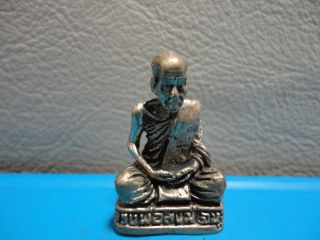 Lp Song Buddha Statue Good Luck Safe Charm Thai Amulet photo