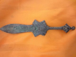 Collection Antique Chinese Bronze Sword&knife Shape Weapon Free Shipiing Giftb4 photo