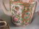 19th Century Rose Medallion Tea Set Teapots photo 2