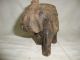 Vintage Antique Brass And Seashells Worked Elephant Statue Figure India photo 5