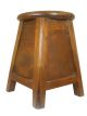 Chinese Pretty Wood Color 3 Drawer Round Stool/stand Other photo 3