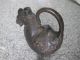 Chinese Bronze Wine Pot Carven Horse Shape Vivid Heavy Lid On The Head Teapots photo 4