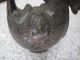 Chinese Bronze Wine Pot Carven Horse Shape Vivid Heavy Lid On The Head Teapots photo 5