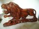 Antique Rare Large Chinese Hand Carved Foo Dog/lion/wooden Statue 13 X 8 Foo Dogs photo 11