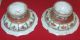 A Pair Of Kangxi Period Enamel Painted Footed Dishes Bowls photo 3