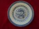 A Vintage White And Blue Porcelain Chinese Dish With A Lucky Dragon Plates photo 2