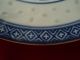 A Vintage White And Blue Porcelain Chinese Dish With A Lucky Dragon Plates photo 3