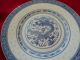 A Vintage White And Blue Porcelain Chinese Dish With A Lucky Dragon Plates photo 6