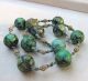 Antique Chinese Large Green Turquoise Beads & Seed Pearl Necklace~very Old~tlc Necklaces & Pendants photo 2