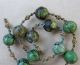 Antique Chinese Large Green Turquoise Beads & Seed Pearl Necklace~very Old~tlc Necklaces & Pendants photo 3