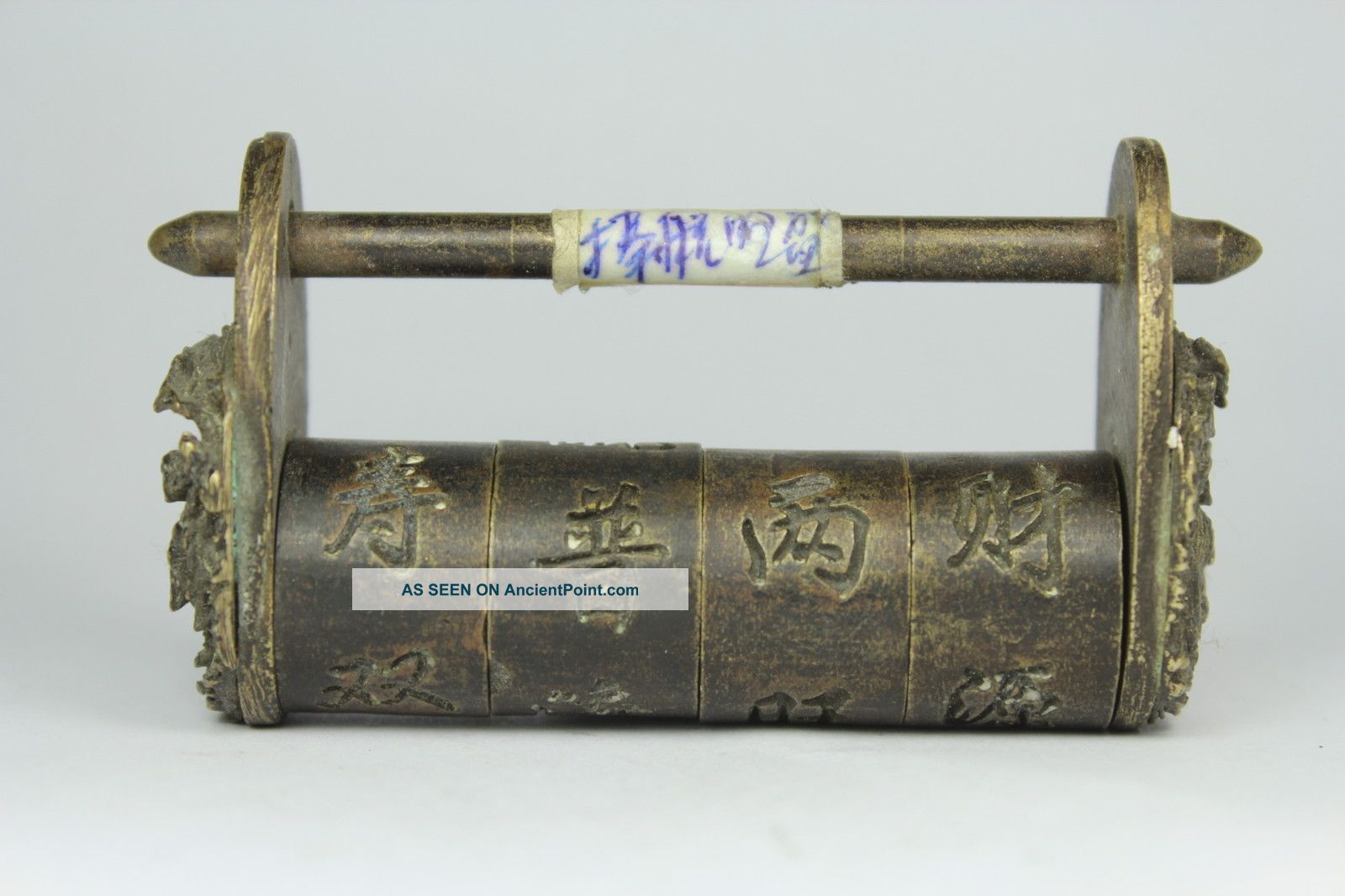 Chinese Handwork Copper Monkey Writing Old To Lock Other photo