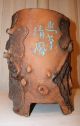 Excellent Old Chinese Handcraft Yixing Pot Large Bonsai Caligraphy Seal Mrk 10 