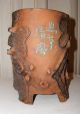 Excellent Old Chinese Handcraft Yixing Pot Large Bonsai Caligraphy Seal Mrk 10 