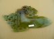 Chinese Classical Hand Carved Green Old Jade Double Dragon Sword/9 - 947 Other photo 3