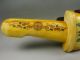 Js281 Rare,  Chinese Hand Carved Ox Bone Knife Figural Figure Other photo 7