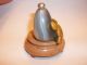 Carved Snuff Bottle - Shaded Grey - Brn Banded Agate W/ Goldfish - Pearl Top & Base Snuff Bottles photo 3
